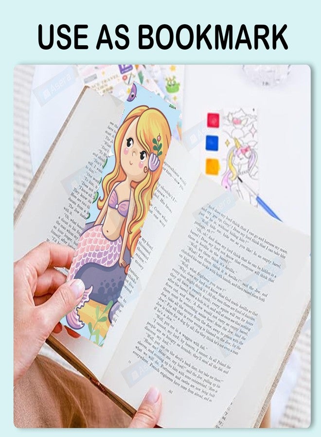 Asera Water Painting Book Magic Coloring Book for Kids Activity Books for Children Coloring Books for Kids Ages 4-8 Years 12 Sheet Cartoon Painting kit with Brush for Birthday Return Gift (Set of 15) - Image 4